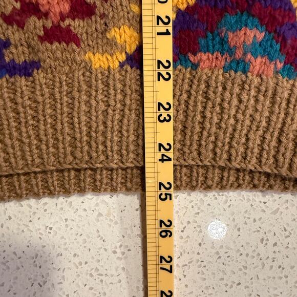 Vintage Trifles 80s Wool Sweater Fair Isle Geometric Southwestern Women Medium - Picture 5 of 5